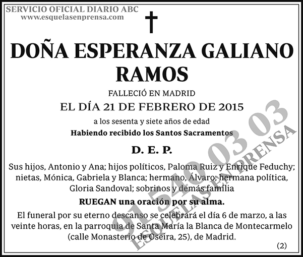 Esperanza Galiano Ramos